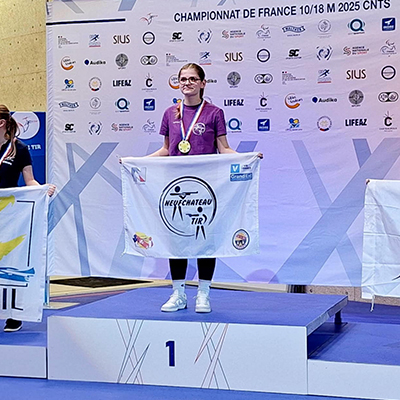 Solène Willemin - championne de France CF pistolet standard 10m